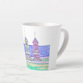 ビーチコテージトリオスモールラテマグ カフェラテマグ (右アングル)