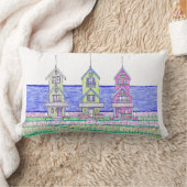 ビーチコテージトリオランバーピロー ランバークッション (ブランケット)