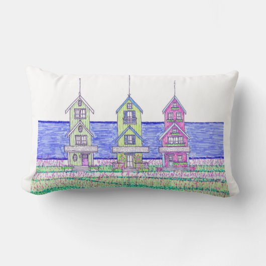 ビーチコテージトリオランバーピロー ランバークッション (正面)