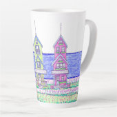 ビーチコテージトリオラージラテマグ カフェラテマグ (右アングル)