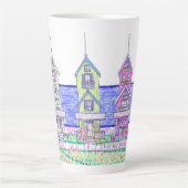 ビーチコテージトリオラージラテマグ カフェラテマグ (正面)