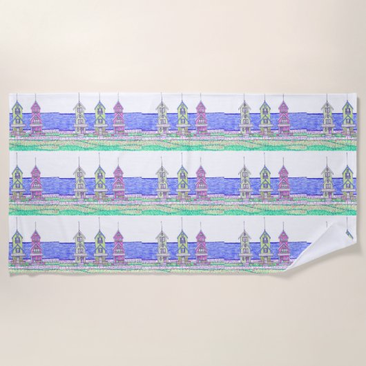 ビーチコテージトリオ2ビーチタオル ビーチタオル (正面)