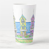 ビーチコテージトリオ2；大ラテマグカップ カフェラテマグ (正面)