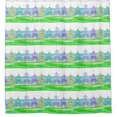 ビーチコテージブライトシャワーカーテン シャワーカーテン (正面)