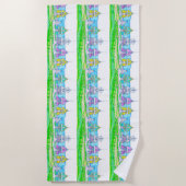 ビーチコテージブライトビーチタオル ビーチタオル (正面)