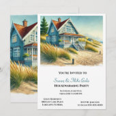 ビーチコテージ新築パーティー招待状 招待状 (正面/裏面)