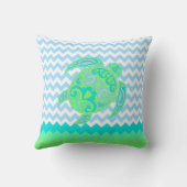 ビーチコテージ海タートルアクセントピロー クッション (裏面)