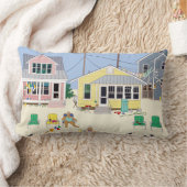 ビーチコテージ装飾用クッション ランバークッション (ブランケット)