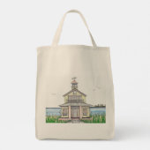 ビーチコテージ;食料品トート トートバッグ (裏面)