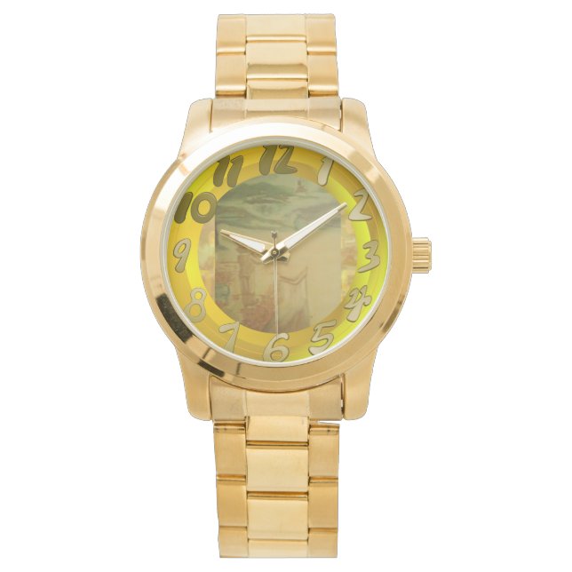 ビーチコンサート抽象芸術 腕時計 (正面)