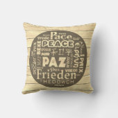 ビーチコンバークッション、言語の平数々の和が静か クッション (裏面)