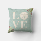 ビーチコースタルクリスマスサンドドルラブ クッション (裏面)