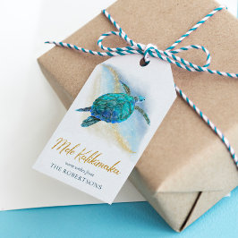 ビーチコースタルタートルメレカリキマカ ギフトタグ