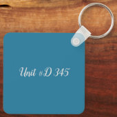 ビーチコースタルミシガンショアラインアート キーホルダー (裏面)