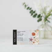 ビーチコースト不動産仲介業者実在エステート名刺 名刺 (スタンド正面)