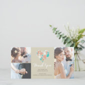 ビーチコースト航海のハート結婚ズ・サンキュー サンキューカード (スタンド正面)