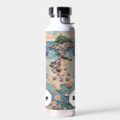 ビーチコーバーの至福パーソナライズされた ウォーターボトル (左面)
