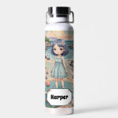 ビーチコーバーの至福パーソナライズされた ウォーターボトル (背面)