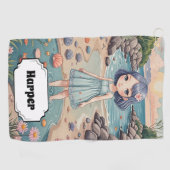 ビーチコーバーの至福パーソナライズされた ゴルフタオル (横)