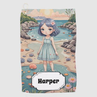 ビーチコーバーの至福パーソナライズされた ゴルフタオル