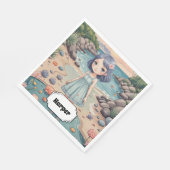 ビーチコーバーの至福パーソナライズされた スタンダードランチョンナプキン (角)