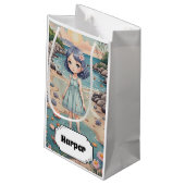 ビーチコーバーの至福パーソナライズされた スモールペーパーバッグ (裏面アングル)