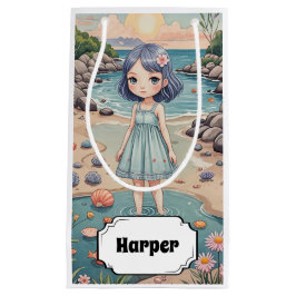 ビーチコーバーの至福パーソナライズされた スモールペーパーバッグ