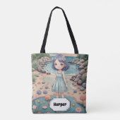 ビーチコーバーの至福パーソナライズされた トートバッグ (裏面)