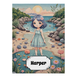 ビーチコーバーの至福パーソナライズされた ポスター
