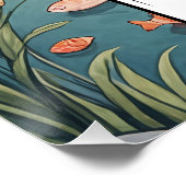 ビーチコーバーの至福パーソナライズされた ポスター (コーナー)