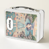 ビーチコーバーの至福パーソナライズされた メタルランチボックス (裏面)