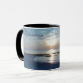 ビーチコーヒーマグと感動的引用文 マグカップ (正面左)