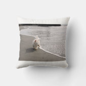 ビーチコーミングウェスティドッグフォト装飾用クッション クッション (裏面)