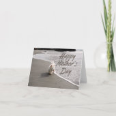 ビーチコーミングウェスティーフォトマザーズデイカード サンキューカード (正面)