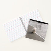 ビーチコーミングウェスティー写真8x8 Square Journal ノートブック (内部)