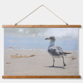 ビーチコーミングシーグルス写真コースト 吊り下げ型タペストリー (正面3)