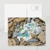 ビーチコームズポストカードシーガラスドリフトウッド ポストカード (正面/裏面)