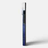 ビーチコーモダンスタルブルーnホワイトシボリ絞り染め Case-Mate iPhoneケース (裏面 / 左)