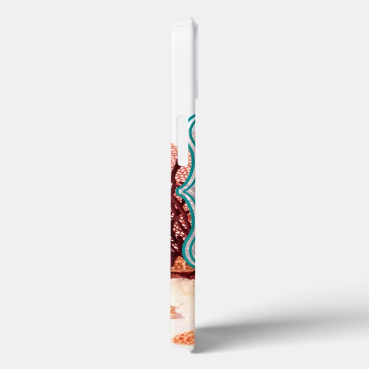 ビーチコーラルスターフィッシュサンドオセアモノグラムIPADケース Case-Mate iPhoneケース (裏面 / 右)