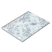 ビーチコーラルリーフシーシェル&スターフィッシュノートブック ノートブック (左側)