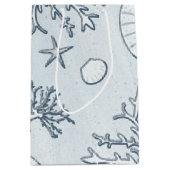ビーチコーラルリーフシーシェル&スターフィッシュ抱き枕 ミディアムペーパーバッグ (正面)