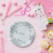 ビーチコーラルリーフシーシェル&スターフィッシュ紙プレート ペーパープレート (パーティー)