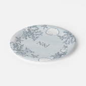 ビーチコーラルリーフシーシェル&スターフィッシュ紙プレート ペーパープレート (アングル)