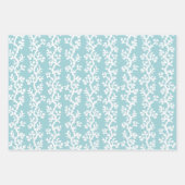 ビーチコーラルリーフパタストライプのーン |色航海の付 ラッピングペーパーシート (正面2)