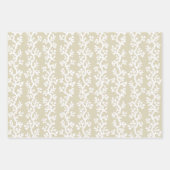 ビーチコーラルリーフパタストライプのーン |色航海の付 ラッピングペーパーシート (正面)