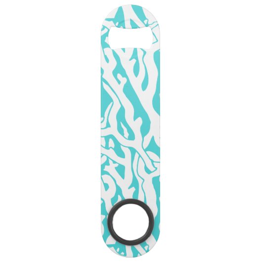 ビーチコーラルリーフパター航海のンホワイトブルー スピード栓抜き (正面)