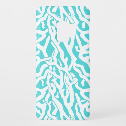 ビーチコーラルリーフパター航海のンホワイトブルー Case-Mate SAMSUNG GALAXYケース (裏面)