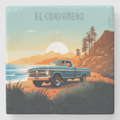 ビーチサイドの記憶 ストーンコースター (正面)