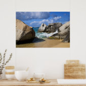 ビーチサイドアットヴァージンゴルダ、英国ヴァージン ポスター (キッチン)