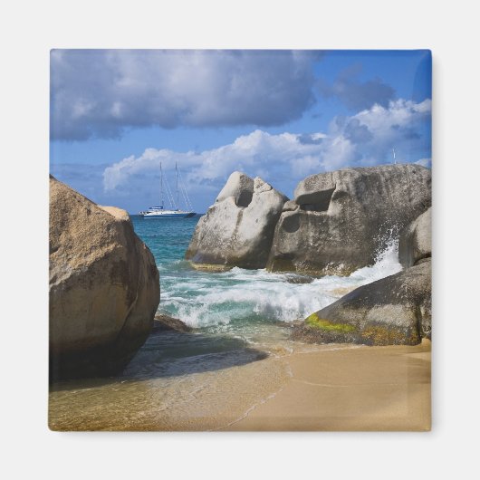 ビーチサイドアットヴァージンゴルダ、英国ヴァージン マグネット (正面)